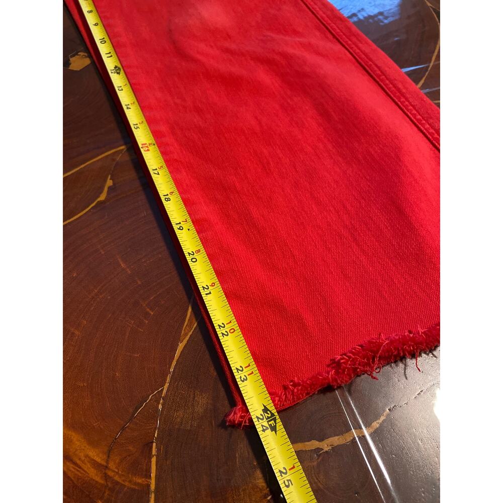 Judy Blue Red High-Rise Wide Leg Jeans SZ 3/26 - Picture 6 of 7
